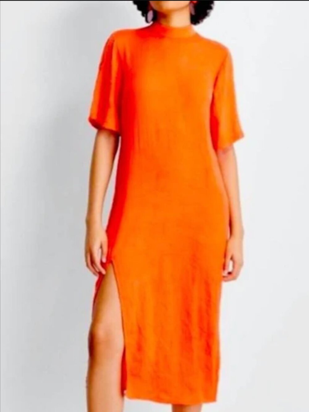 Target Orange Textured Maxi Dress